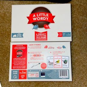 A Little Wordy Two Player Word Wizards Tile Game NWOT Ages 10+